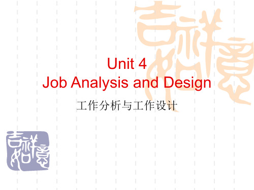 人力资源管理英语_05Job Analysis