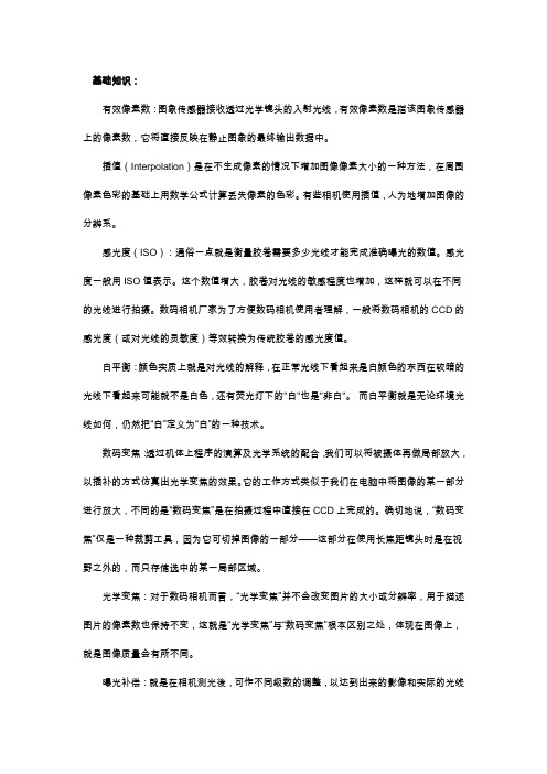 数码相机基础知识