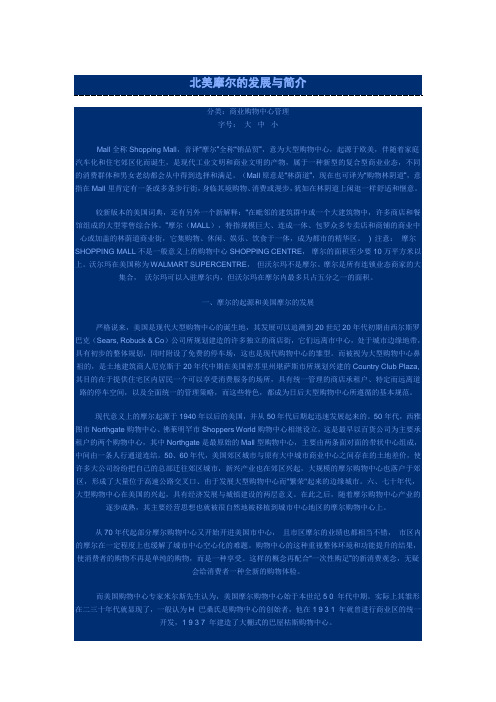 北美摩尔的发展与简介