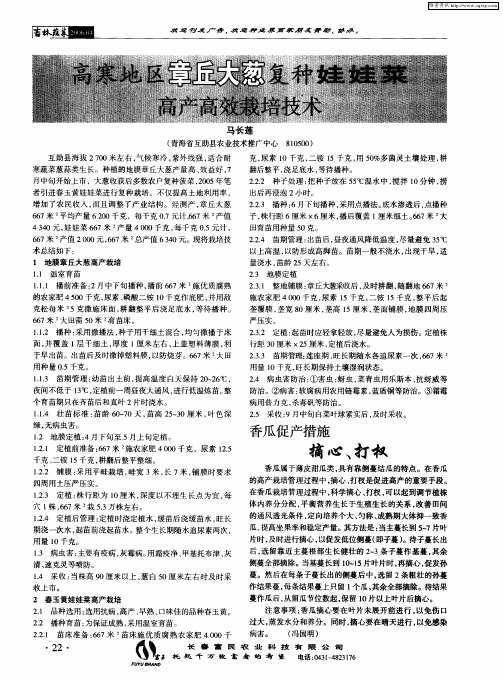 香瓜促产措施——摘心、打杈