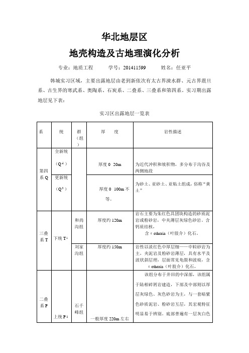华北地层区