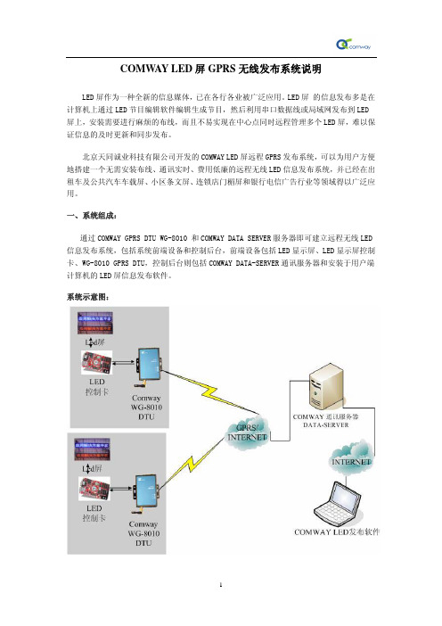 COMWAY LED远程发布系统说明