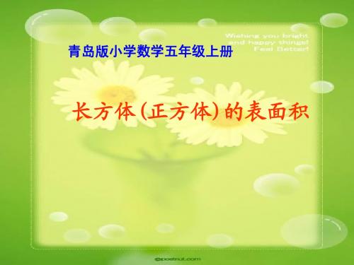 青岛版小学数学五年级下册长方体(正方体)的表面积ppt教学课件
