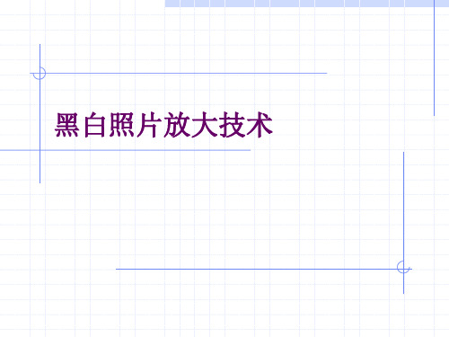 第十五章 黑白照片放大技术