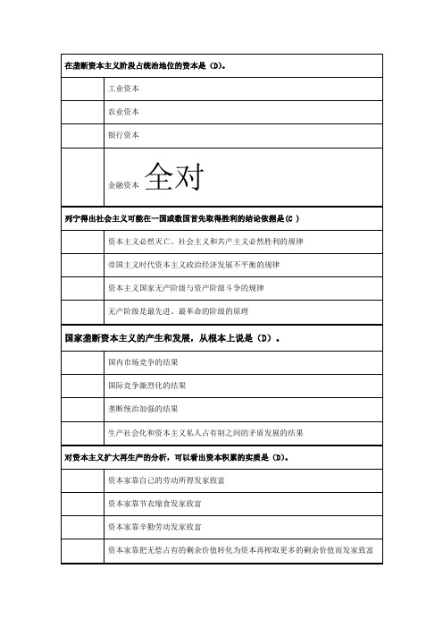 1201本科 大学英语3 马克思基本原理