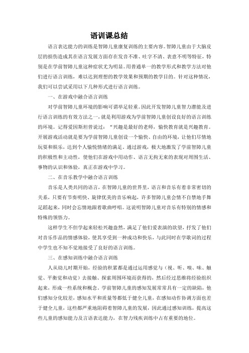 2017语训课总结