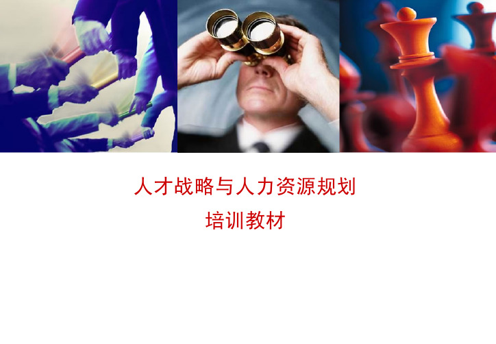 人才战略与人力资源规划培训教材(PDF 73页)