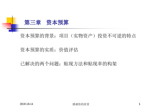 资本预算模板.ppt