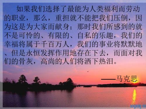 高中语文《在马克思墓前的讲话》PPT100