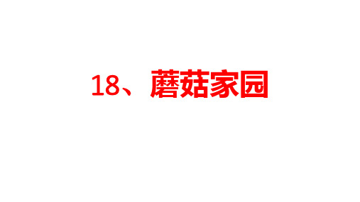 浙美版小学美术一年级下册18、蘑菇家园(教学课件)