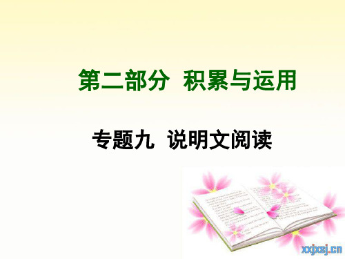 2015年中考语文专题复习课件：说明文阅读