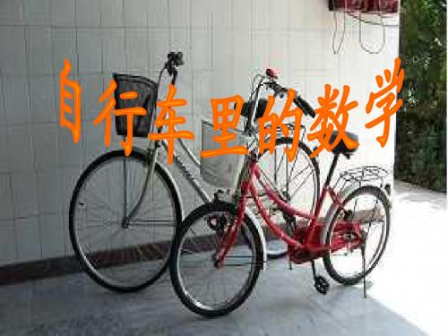 人教版小学数学六年级下册第12册《自行车里的数学》教学参考课件
