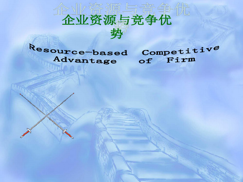 企业资源与竞争优势