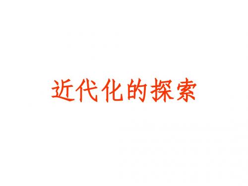 近代化探索