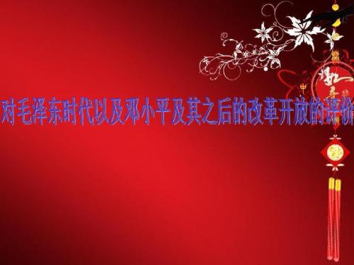 毛概ppt