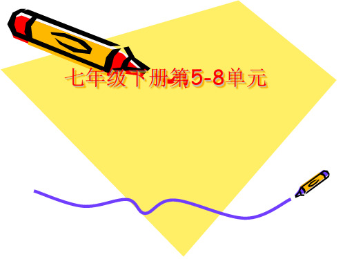 七下单词5-8单元