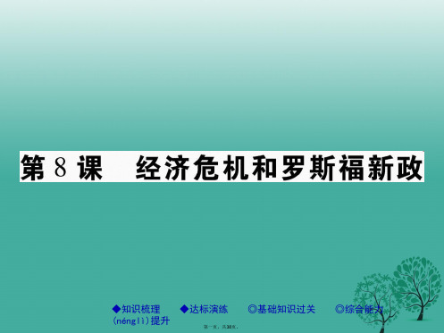 九年级历史下册世界现代史第8课经济危机和罗斯福新政课件川教版