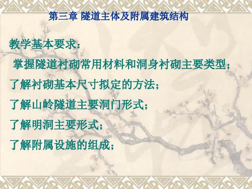 隧道工程第3章主体及附属建筑结构精品PPT课件