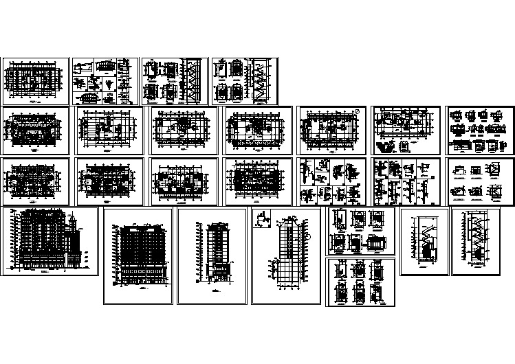 某高层住宅楼设计建筑cad施工图纸