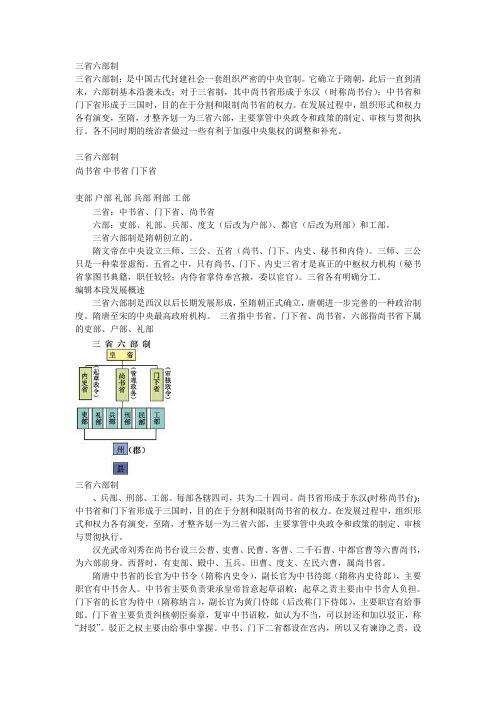 三省六部制