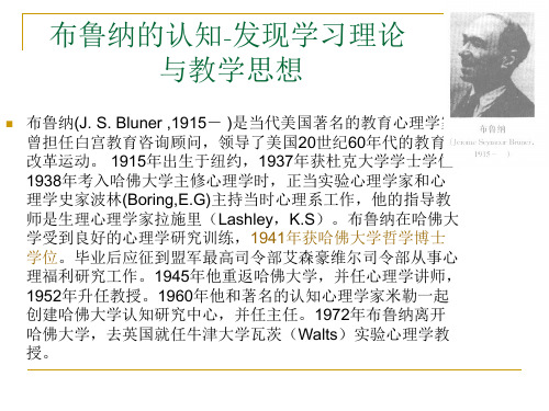 布鲁纳、奥苏贝尔的认知-发现学习理论