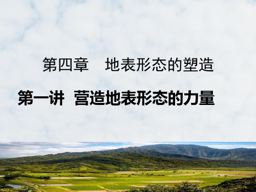 高三地理复习精品课件10：2.10营造地表形态的力量