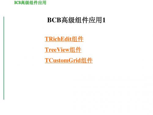 讲稿6-BCB高级组件应用1