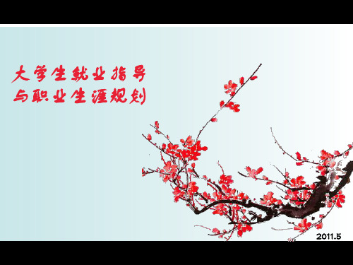 大学生就业指导与职业生涯规划PPT课件
