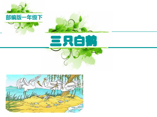 一年级下语文课件-《和大人一起读《三只白鹤》(共16张PPT)人教部编版【推荐】