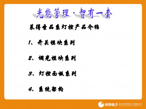 LDS灯控产品介绍资料