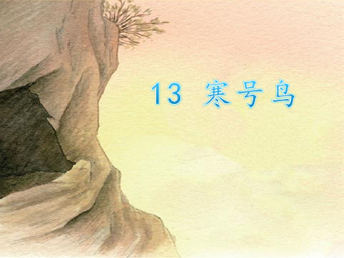 人教部编版语文《寒号鸟》PPT完美课件1