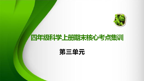 第3单元天气与气候(复习课件)-四年级科学上册期末核心考点集训(青岛版)