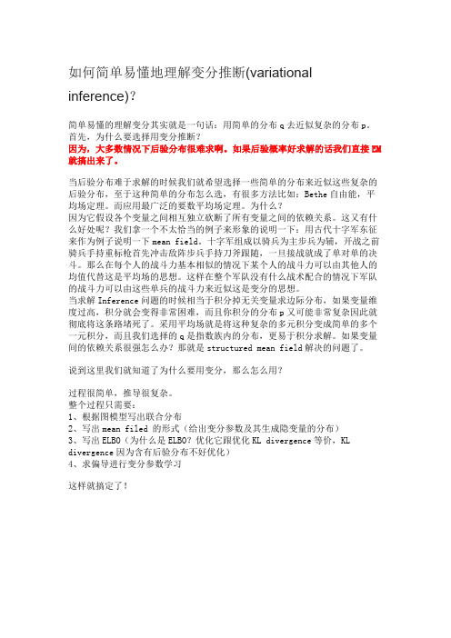 变分推断-解决复杂的后验概率计算方法