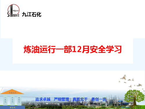 石化企业班组副班安全学习