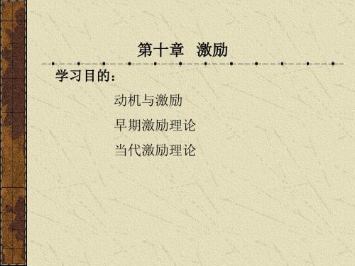 激励理论培训课件(共 39张PPT)