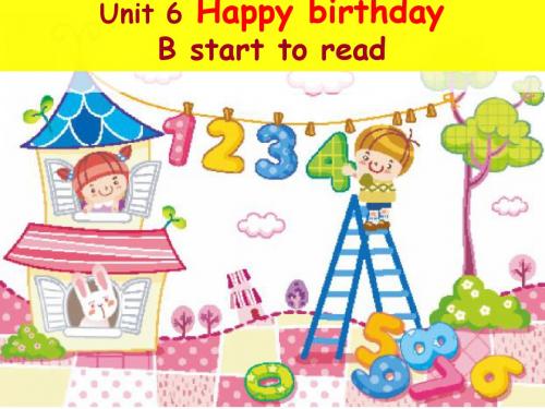 pep小学英语三年级上册Unit 6 Happy birthday B start to read教学课件
