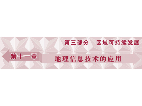 高考地理总复习 第11章 地理信息技术的应用 第28讲 地理信息技术的应用课件 中图版