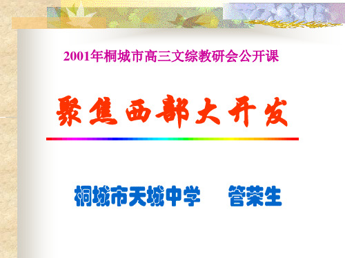 聚焦西部大开发(ppt 24)