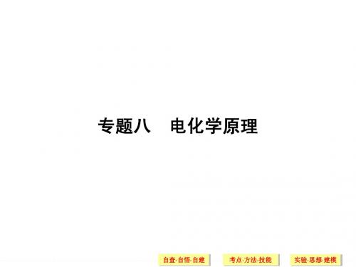 2014届高考化学二轮专题复习专题：电化学原理