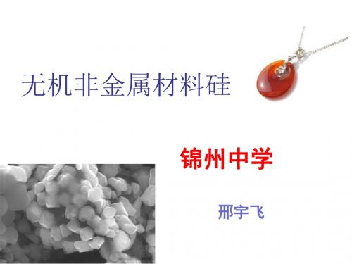 无机非金属材料的主角——硅ppt62 人教课标版