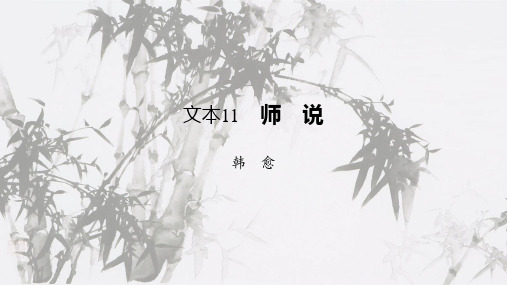 《师说》知识点总结适用于新课一轮复习优质PPT