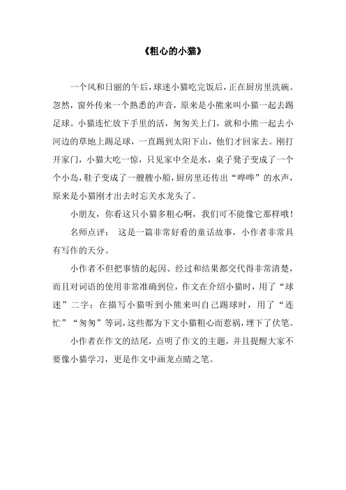 《粗心的小猫》