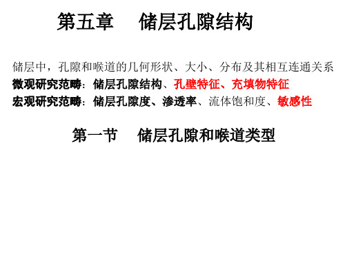 第五章 储层孔隙结构