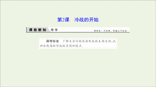 2019_2020学年高中历史第四单元雅尔塔体系下的冷战与和平2冷战的开始课件新人教版选修3