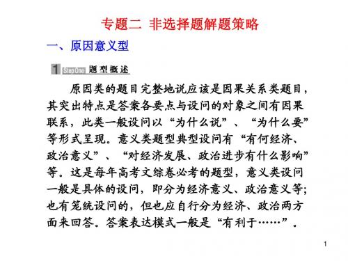 高考政治题型专题二