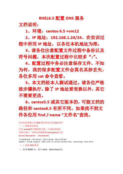 linux 下dns配置