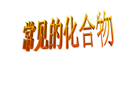 中考化学复习：常见的化合物复习ppt精品课件(28页)