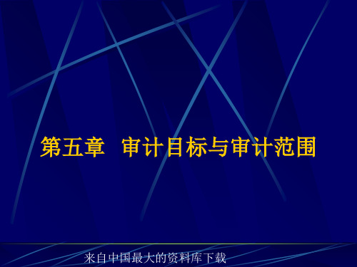 审计目标与审计范围(ppt 46页).ppt
