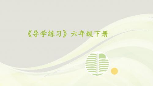 人教版六年级数学下册单元检测导学案课件PPT1数与代数第7课时