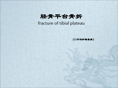 右胫骨平台骨折ppt课件